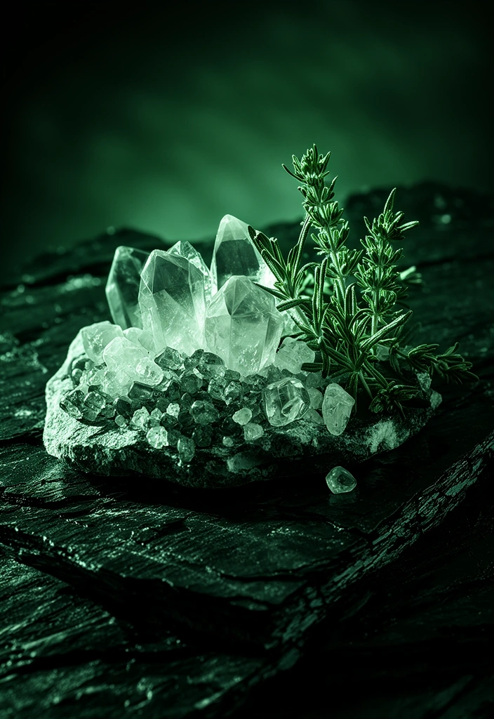 Mineral crystals macro